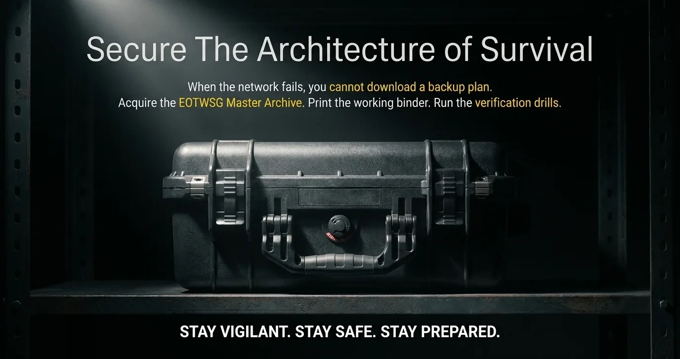 Secure the architecture of survival — the EOTWSG master archive hardened case