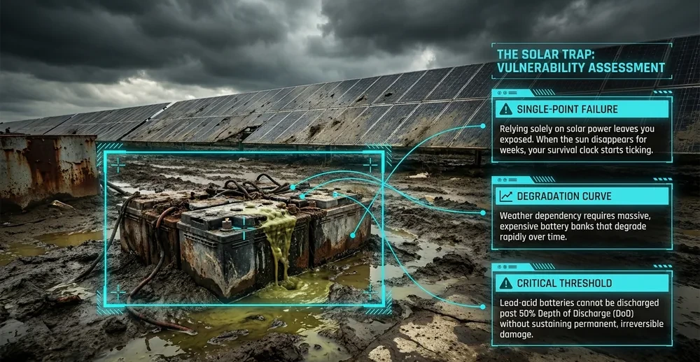 Illustration: the solar trap vulnerability assessment
