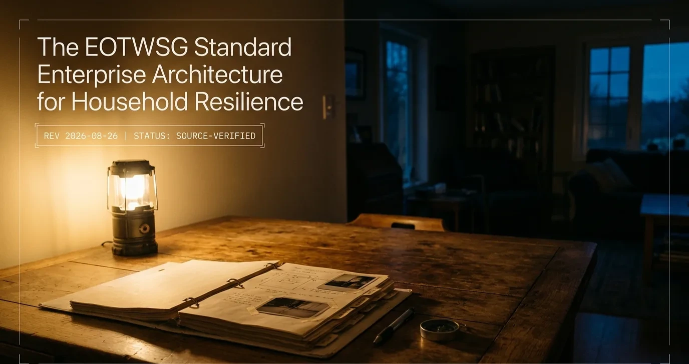 The EOTWSG Standard — enterprise architecture for household resilience